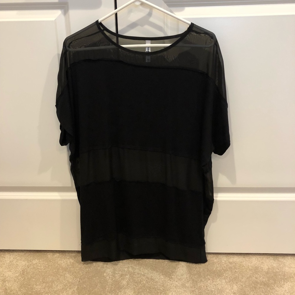 Awesome black-sexy flowy shirt!!